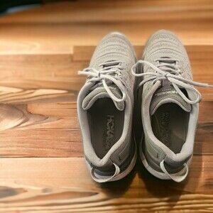 Hoka One One Asaka Mens Size 9.5 M Running Shoes Sneakers Gray See Pics For Flaw